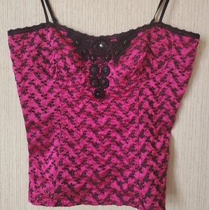 The Original Inc Embroidered Bustier Top